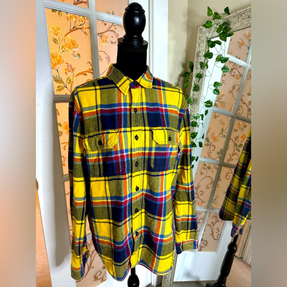 Yellow Plaid Button Up